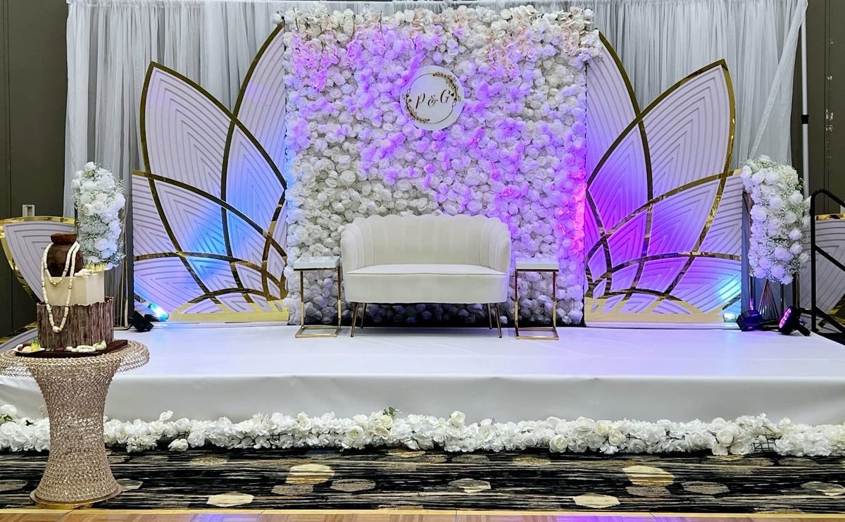 Balloon garland event decoration Calgary